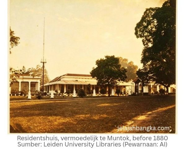 Residentshuis vermoedelijk te Muntok before 1880. Sumber _ Leiden Univers_20260825_115453_000-99kb