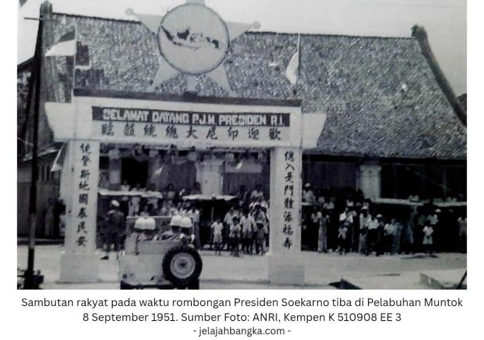 Presiden Soekarno di Bangka